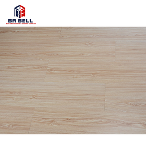 Rustic white ash oak wooden click flooring for new house mdf hdf laminate wood grain floor tiles