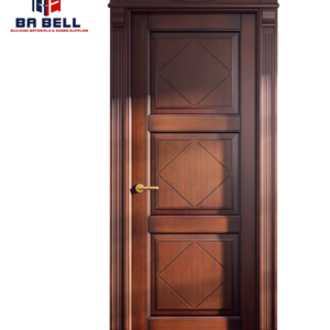 Simple Modern Diamond Shape Carving Design Wooden Doors Bedroom Solid Wood  Interior Doors wood glass door design  available