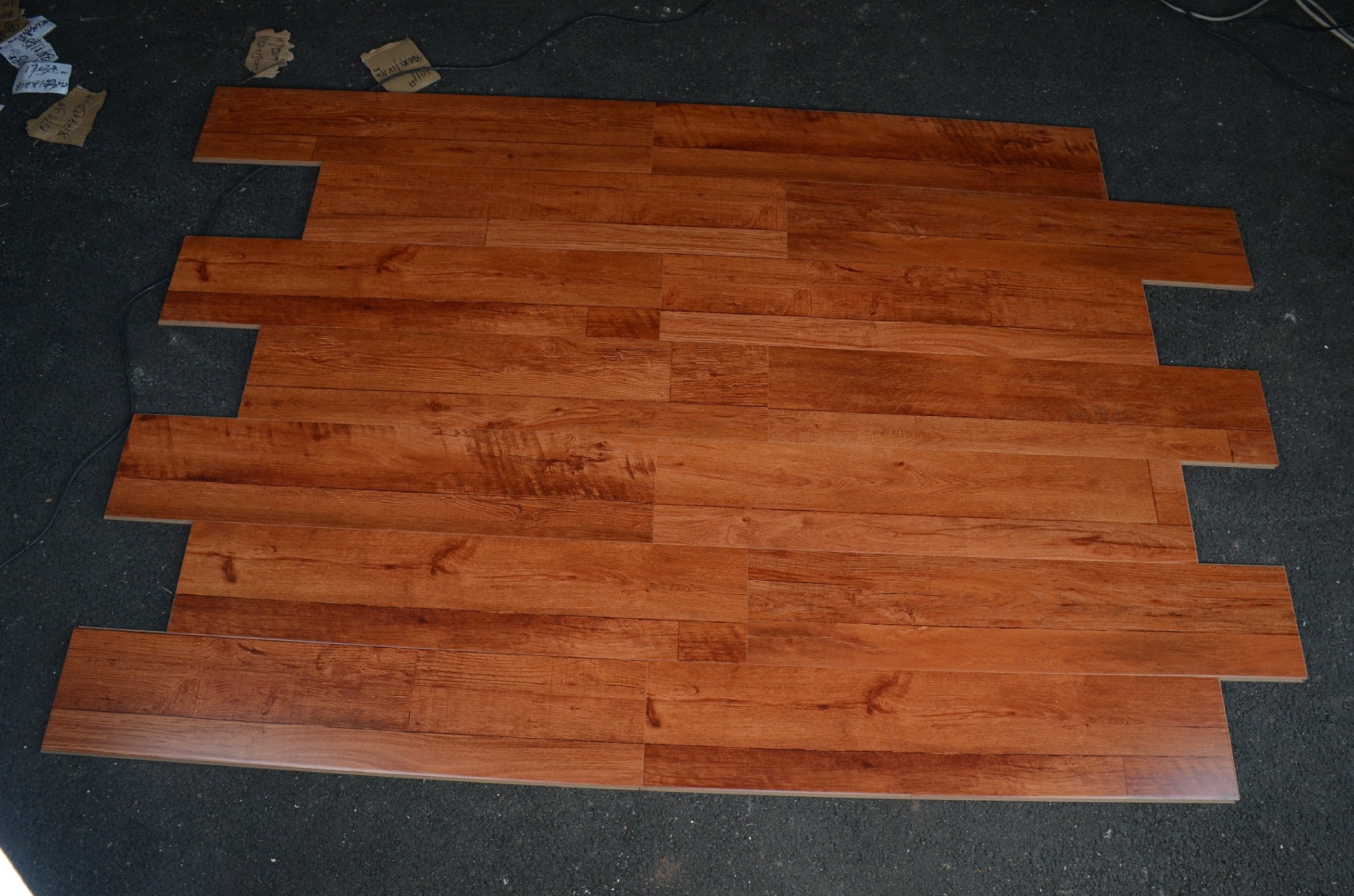 Rosewood grain smooth cheap floating flooring bedroom wood floor 10mm plank vinyl flooring