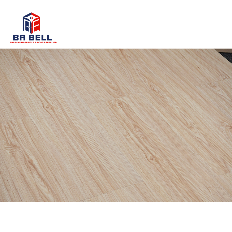 Rustic white ash oak wooden click flooring for new house mdf hdf laminate wood grain floor tiles