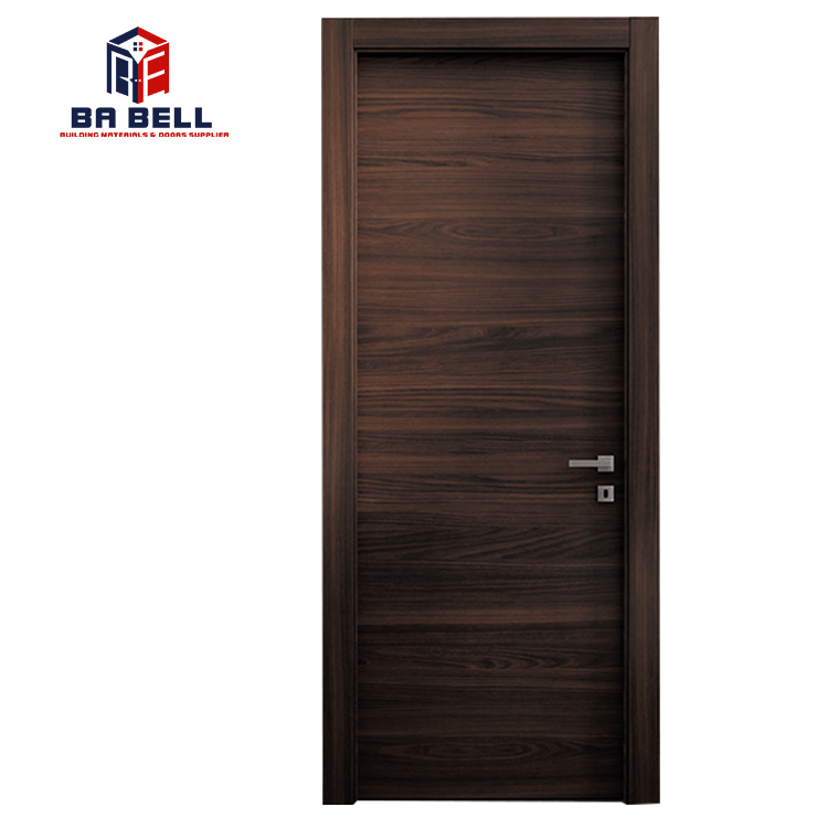 Wholesale Wood Veneer Walnut Door Skin Unfinished Wooden Tall Door Swing Sliding Custom Made Entrance Doors