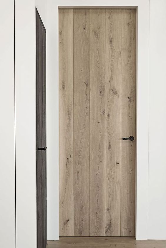 Frameless wood veneer invisible flush mounted secret doors wooden concealed hinged hidden room door