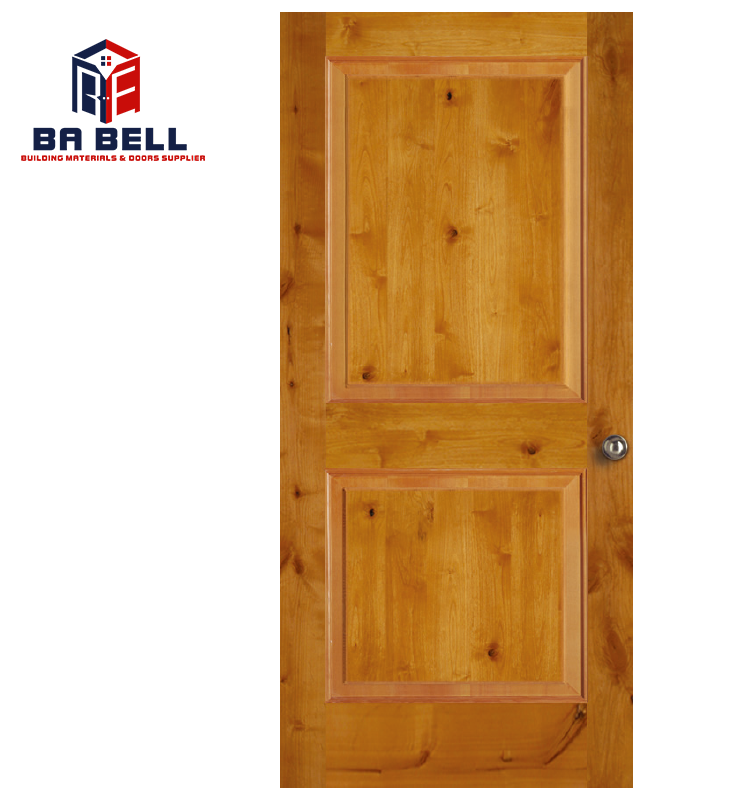 Classic rustic style 2 panels custom sliding single / double  flat panel barn door bedroom warehouse internal entry doors