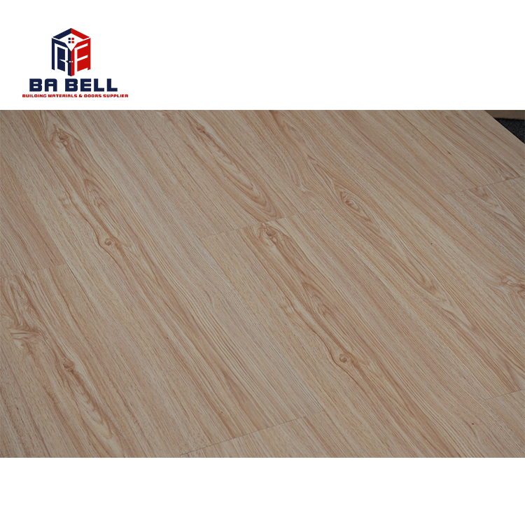 Rustic white ash oak wooden click flooring for new house mdf hdf laminate wood grain floor tiles