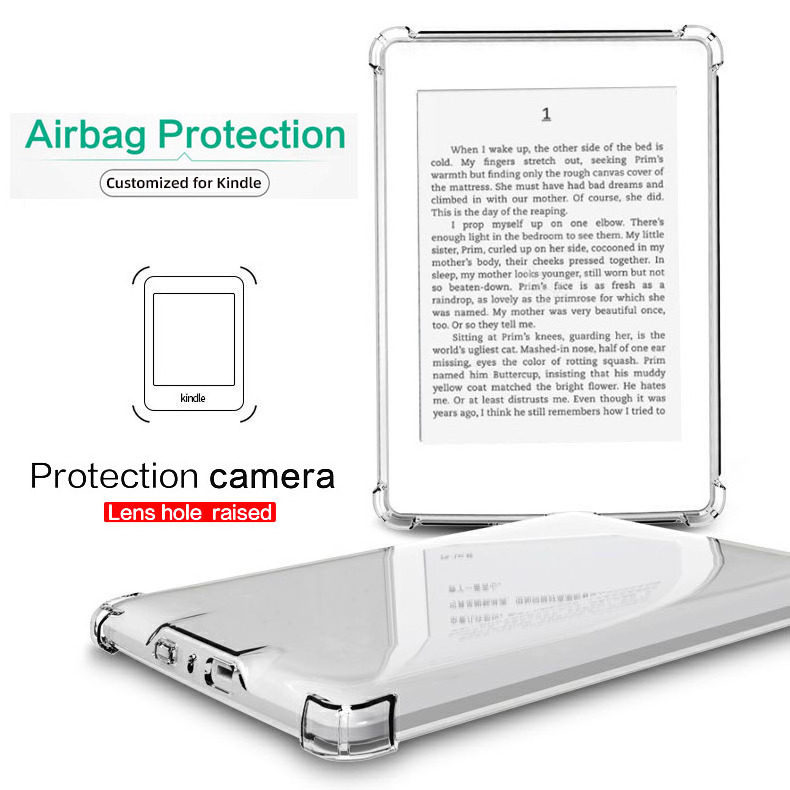 Clear Cover for Kindle Case KPW4 Paperwhite 5 2021 Silicone Shell for Kindle KPW5 Shockproof Protective Paperwhite 4 10th 2018