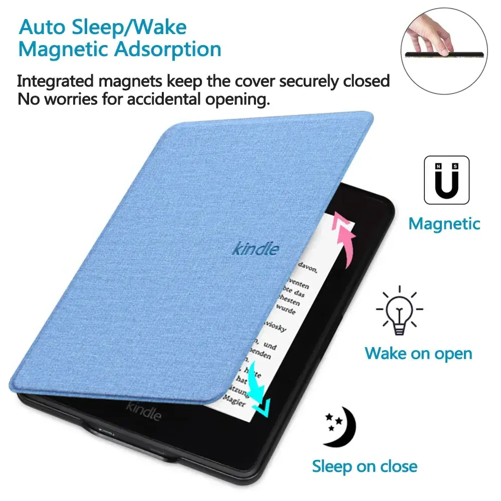 Soft TPU Case for Kindle Paperwhite 2022 2021 2019 2018 2016 1 2 3 4 5 6 7 8 9 10th 11th Generation 6 6.8 Inch Pouch Cover Funda