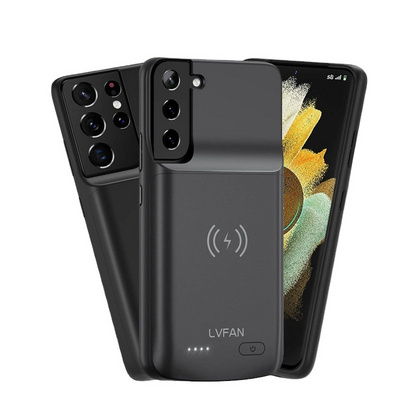 For Galaxy S23 Plus Wireless Charging Battery Charger Case Power Bank Cover