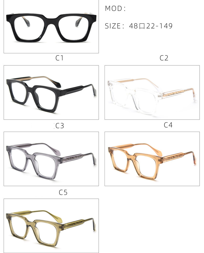 Tr90 Metal Mixed Large Eyeglass Frames Wholesale Eyeglasses Frames For Men 2024 Women Optical Frames Manufacturers In China