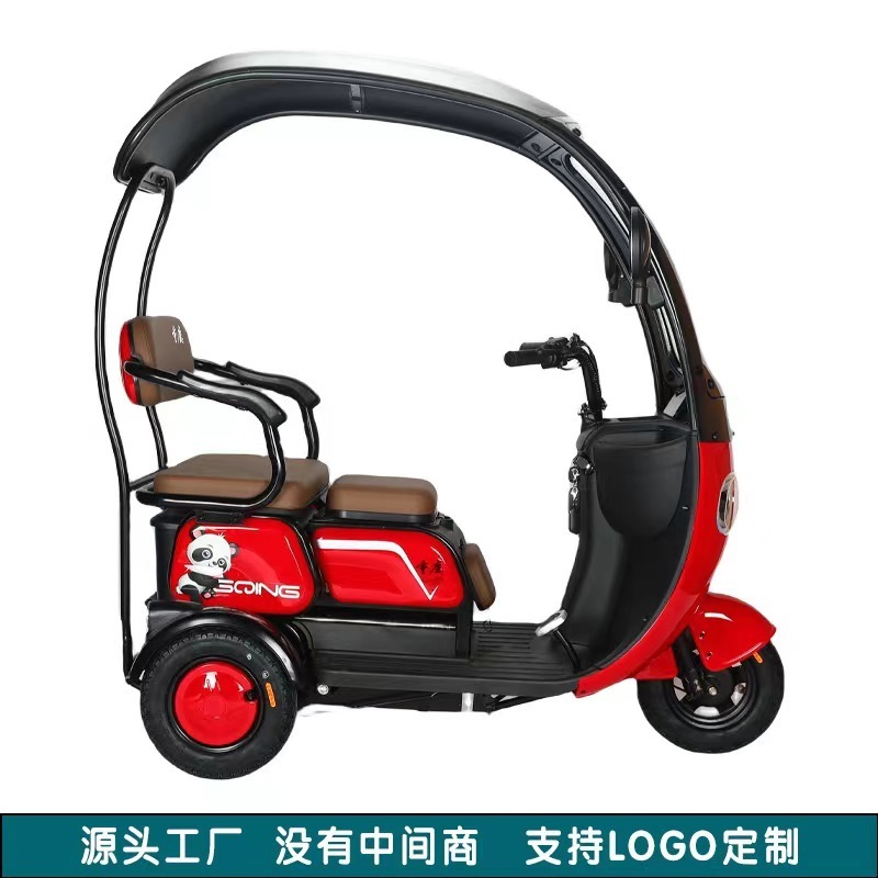 Passenger electric tricycle Freight bicycle rickshaw 3 wheeled motorcycle