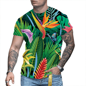 Custom Short Sleeve Printed Premium T Shirts 3d Embossed Print Men Plus Size T Shirts