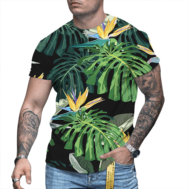 Custom Short Sleeve Printed Premium T Shirts 3d Embossed Print Men Plus Size T Shirts