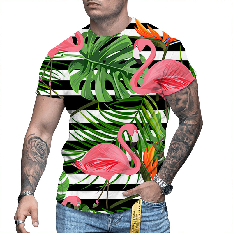 Custom Short Sleeve Printed Premium T Shirts 3d Embossed Print Men Plus Size T Shirts