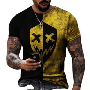 Hot Sale Custom Round Neck Sport Cotton Designs Short Sleeve Vintage Graphic Plus Size Men's T-Shirts