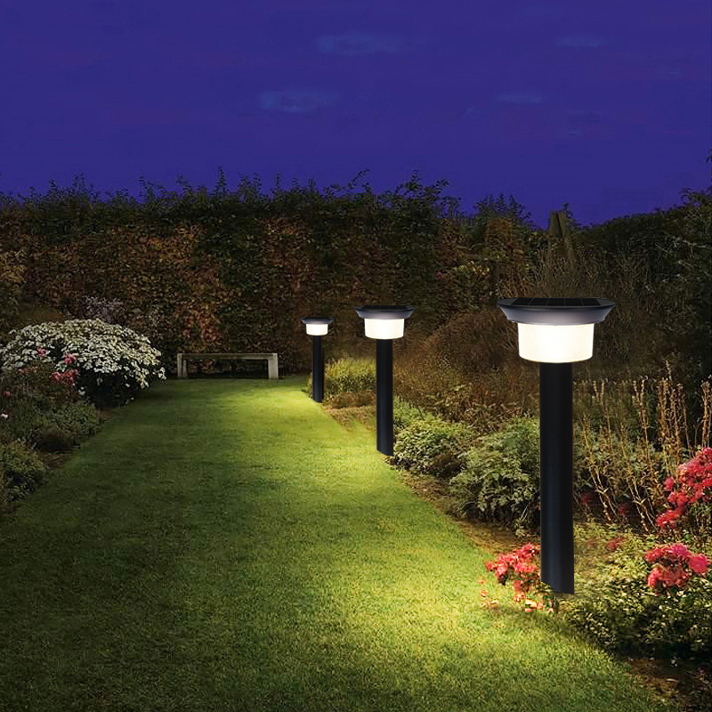 Led Pole Light Powered Outdoor Pathway Decoration Landscape Waterproof Lawn Lamp Solar Spot Lights