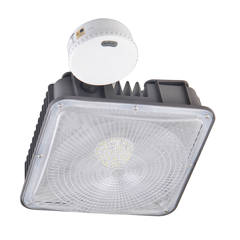 US Stock Motion Sensor Parking Garage Lighting Fixture 100W Led Gas Station Canopy Light IP65 Outdoor