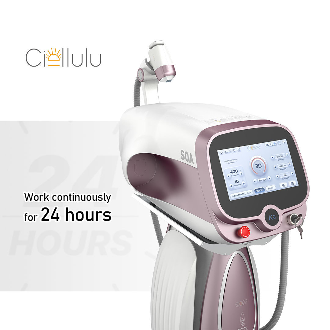 CIELLULU New upgrade  755 808 1064nm diode laser hair removal machine Professional laser hair removal