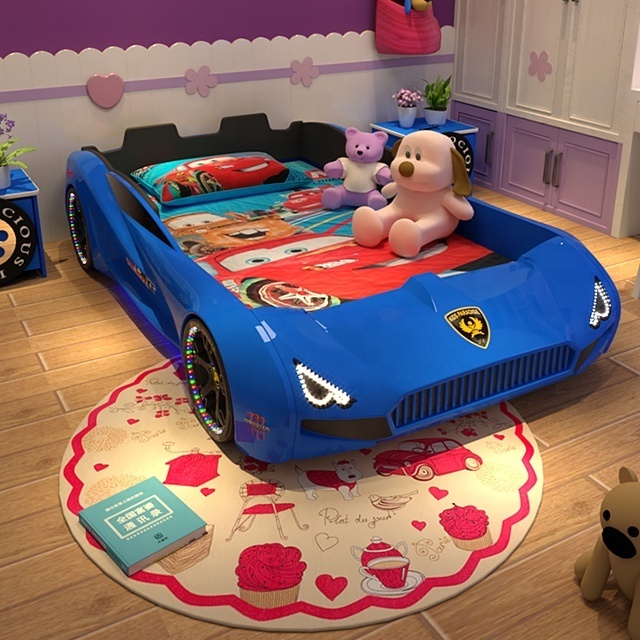 children car race bed for kids boy house bedroom furniture