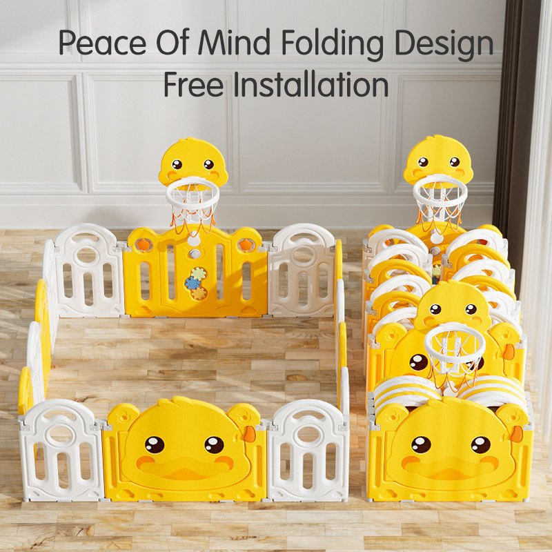 Luxury folding indoor play fence corrales para bebes safety plastic baby fence playpens for baby