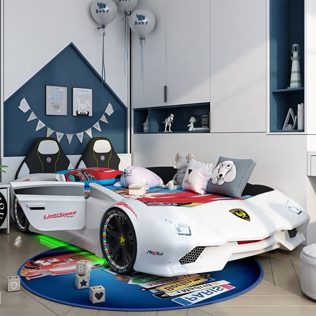 children kids' beds car race bed for kids boy bedroom furniture house