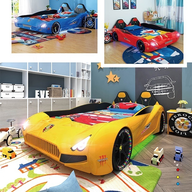 children kids' beds car race bed for kids boy bedroom furniture house