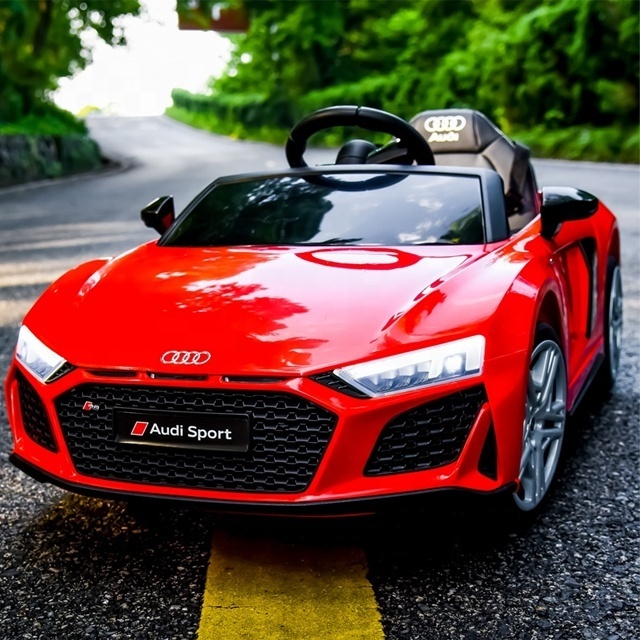 Factory Audi R8 Spyder Remote Control ride on car toys kids 12v licensed electric Kids Ride On Car