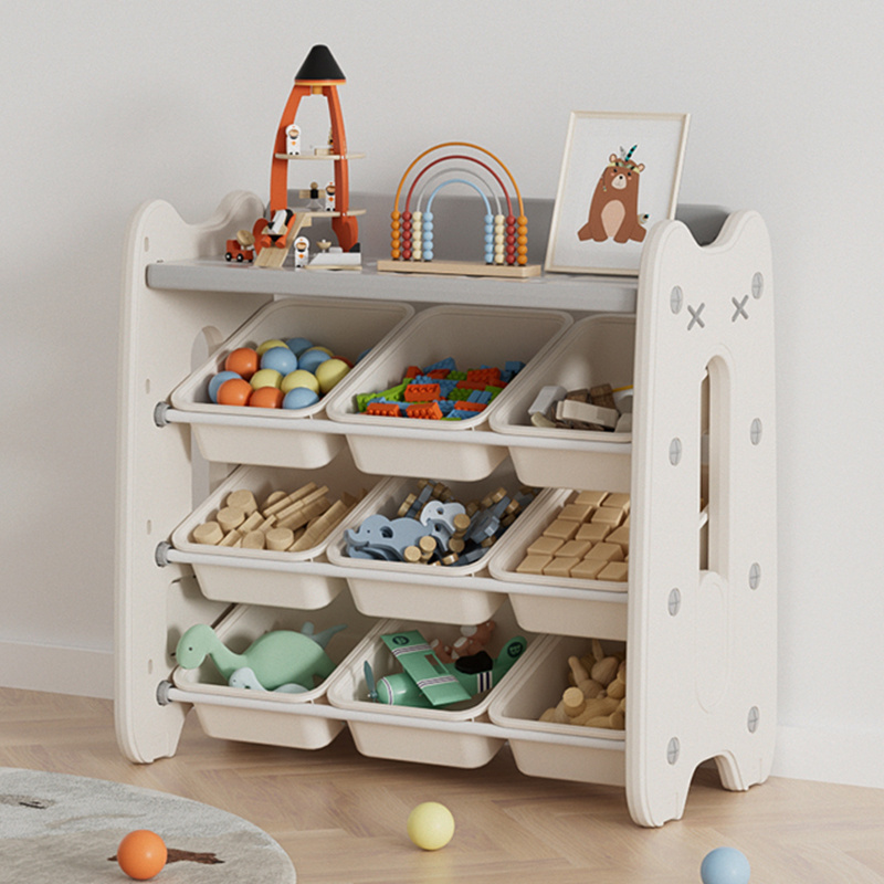 Baby Furniture Kids Toys Storage Shelf Plastic Movable Storage Rack Drawer Kids Cabinets For Children Kindergarten Use