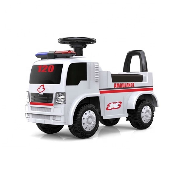 ride on kids Ambulance car push ride on baby ride on car electric car for baby Indoor and outdoor toy