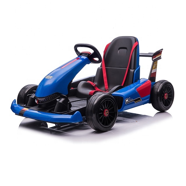 Pedal battery electric go kart for kids ride on car kids electric 24v 4x4