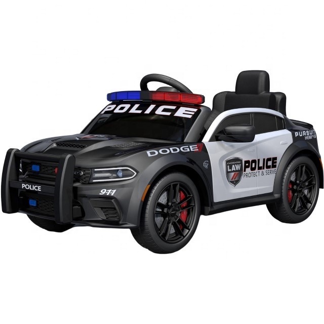 Licensed Dodge Police car children's ride on cars electric 12v battery for kids