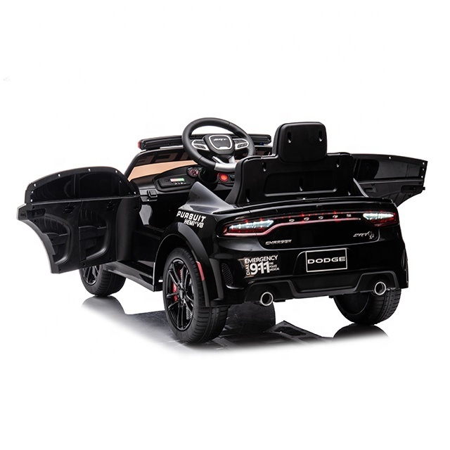 Licensed Dodge Police car children's ride on cars electric 12v battery for kids