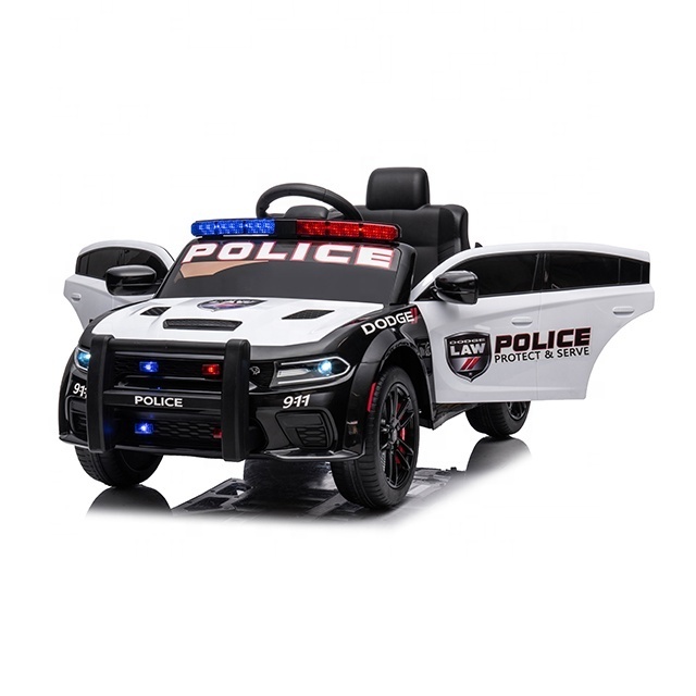 Licensed Dodge Police car children's ride on cars electric 12v battery for kids