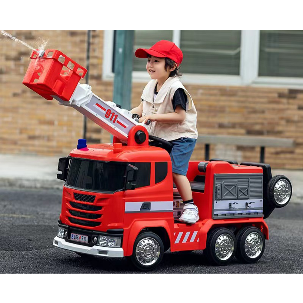 Electric toy Fire truck for kids to drive Children Electric Toy Fire truck With Battery Power Wheel 12v Kids Ride On Ca