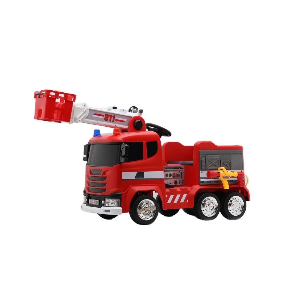 Electric toy Fire truck for kids to drive Children Electric Toy Fire truck With Battery Power Wheel 12v Kids Ride On Ca