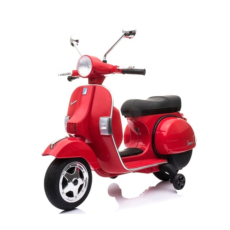 Licensed VESPA PX150 kids electric motorcycle ride on toy children motorbikes