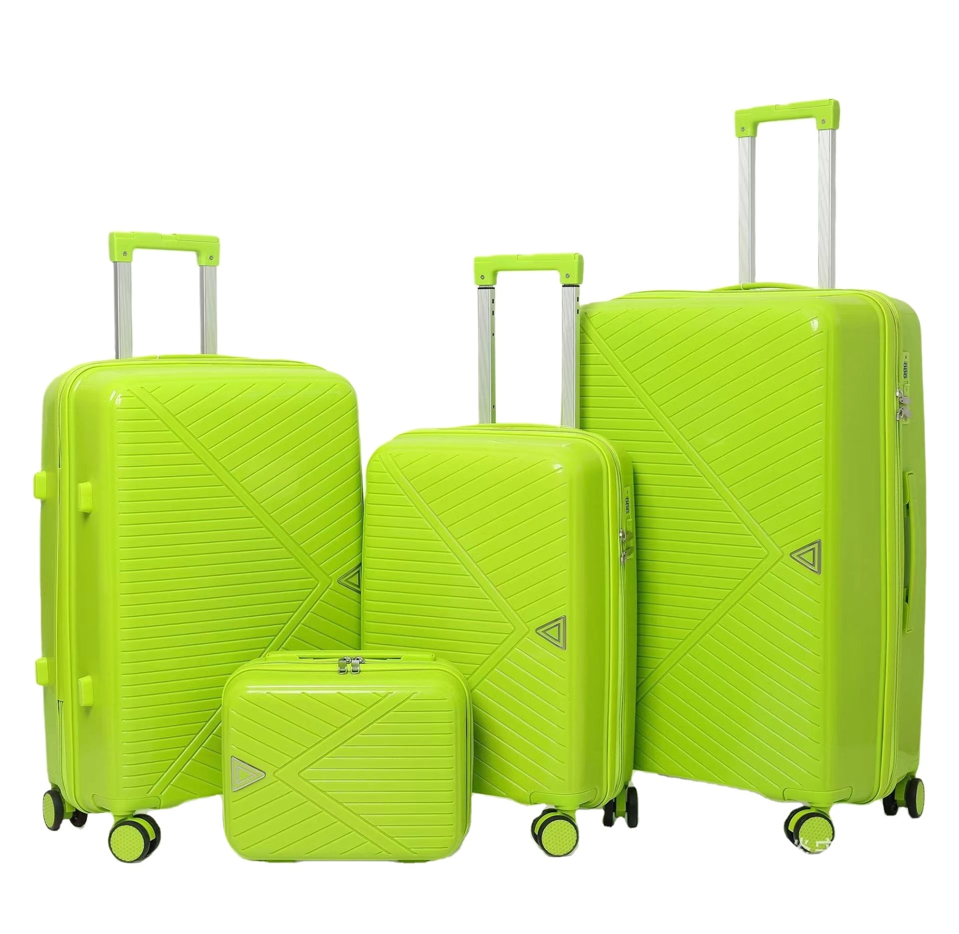 Business Brand Cooperation Pp Custom Trolley Luggage Suitcase Bag Zipper Luggage Case Spinner Wheel