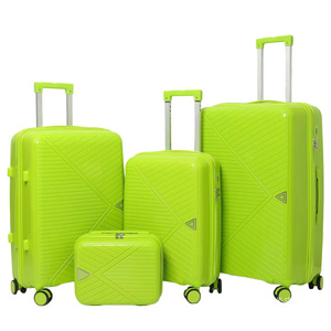 Business Brand Cooperation Pp Custom Trolley Luggage Suitcase Bag Zipper Luggage Case Spinner Wheel