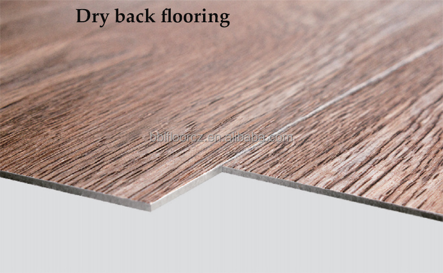 BBL waterproof glue down 2 mm lvt dry back pisos laminados de pvc vinyl flooring