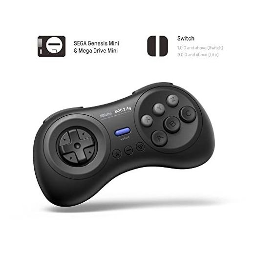 8Bitdo M30 2.4G Wireless Gamepad for Sega Genesis Mini and Mega Drive Mini - Sega Genesis controller for Nintendo Switch