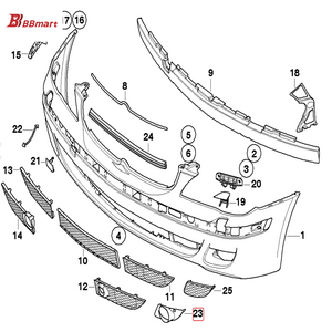 BBmart Auto Body System Parts Left Chrome Fog Light Cover Trim Molding For Mercedes Benz OE 212 885 21 74 2128852174