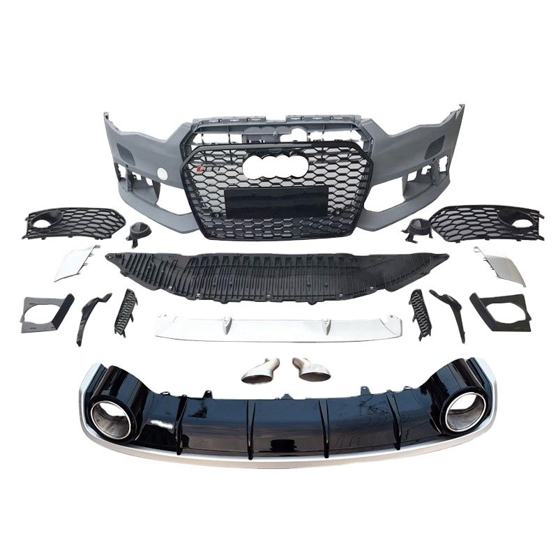 Bbmart Other Auto Parts Body Kit Frpnt Bumper Carbon Black 50PCS for Audi All Series Model Q5 A4 B7 A6 C6 A7 A3 8P A8 Q3 OEM