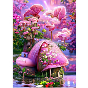 Custom Canvas Fantasy Scenery diy 5d Diamond Painting flowers ab Drill Round and Square Resin Diamond Art