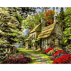 Diy oil Painting By Numbers Art kits Vintage Landscape Wall Decoration handmade Canvas oil color for painting  by numbers kids