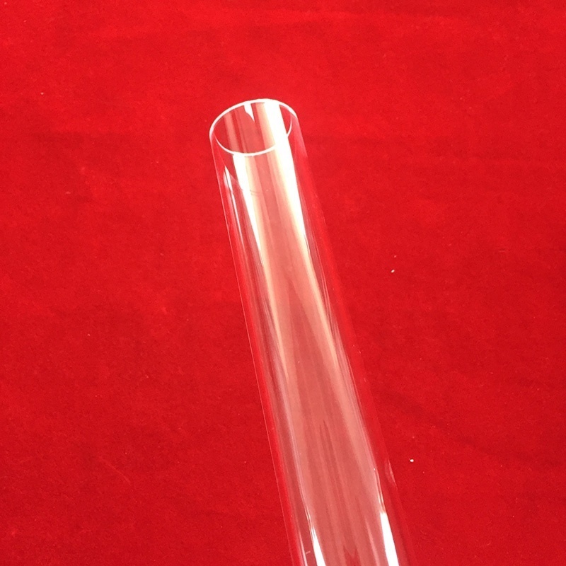 High Temperature Resistant Quartz Glass Cylinder Pipe polished quartz glass tube