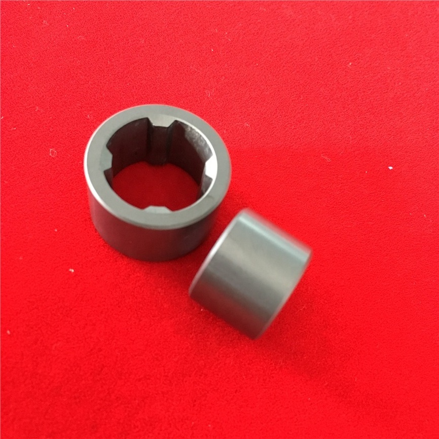 Customize high hardness silicon carbide ceramic bushing sic sleeve