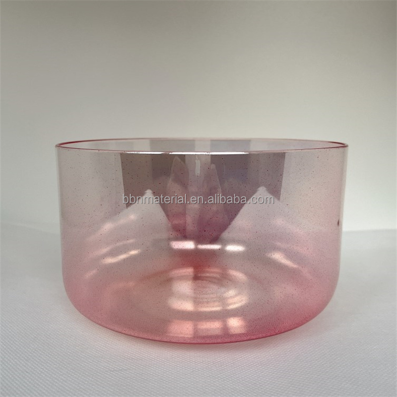 Wholesale color Chakra sound healing Music Quartz Crystal Singing Bowl