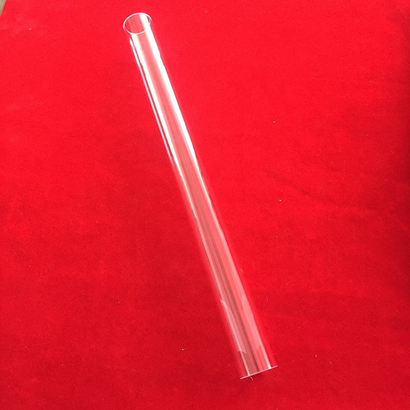 High Temperature Resistant Quartz Glass Cylinder Pipe polished quartz glass tube