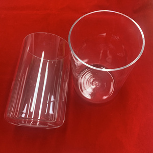 High Purity heat resistance rademacher quartz crucibles Clear Silica Quartz Glass Cylindrical Crucibles