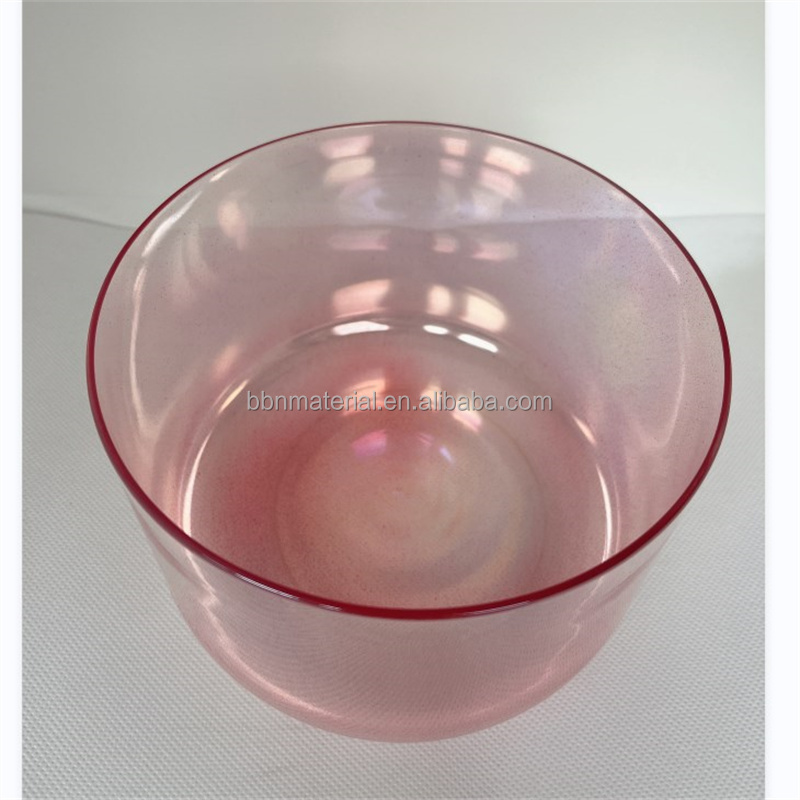 Wholesale color Chakra sound healing Music Quartz Crystal Singing Bowl