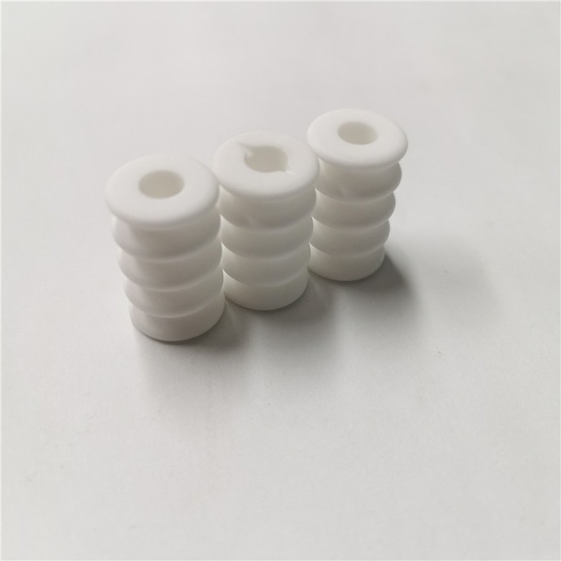 Glazed high heat insulating corrosion resisting 95 alumina ceramic insulating yarn guide wheel coil guide pillar column