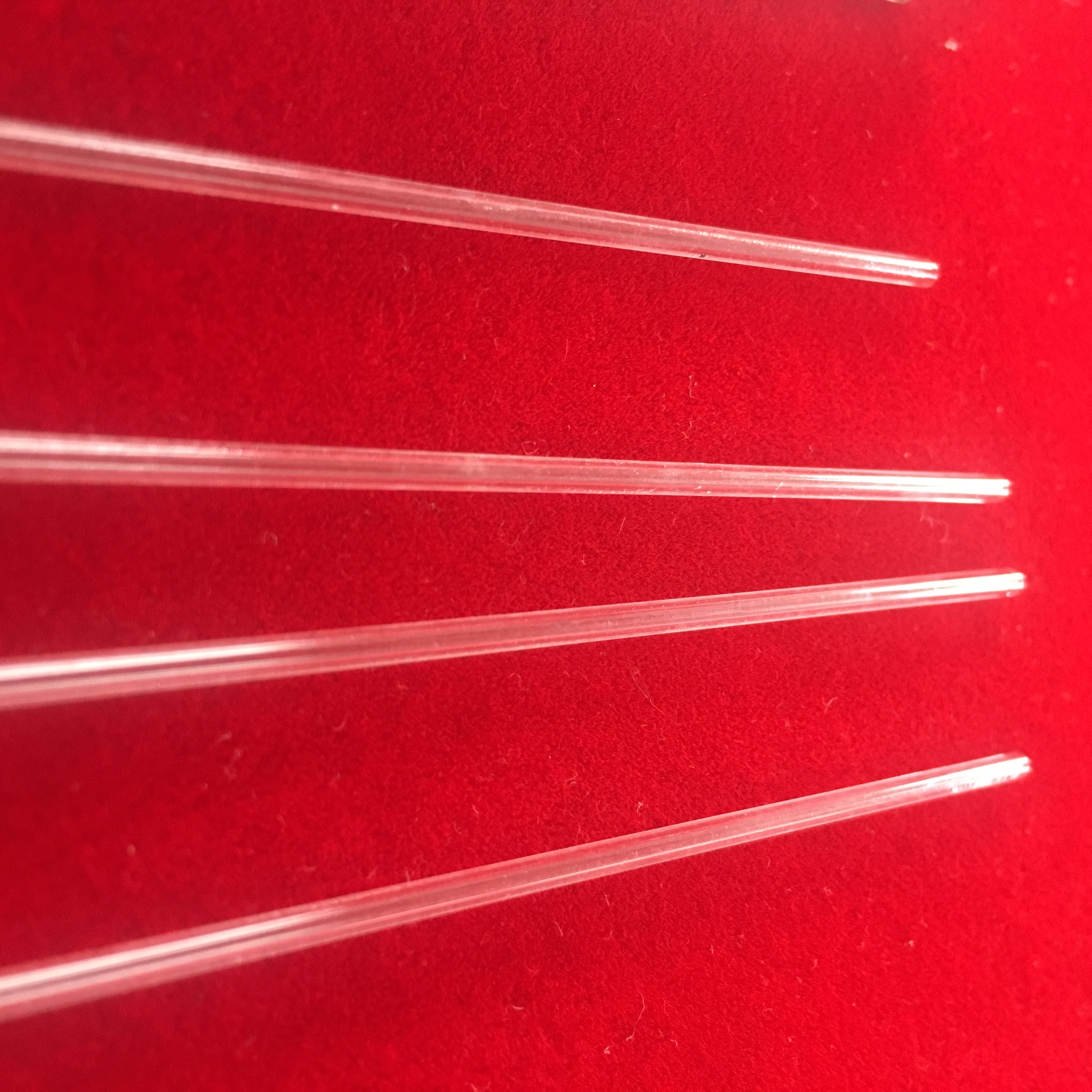 transparent quartz glass capillary tube outside diameter small size glass pipe